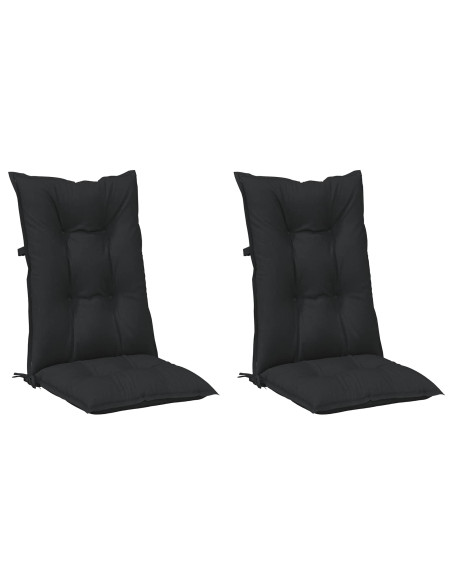 Set di cuscini per sedia alta 2 pcs Melange nero