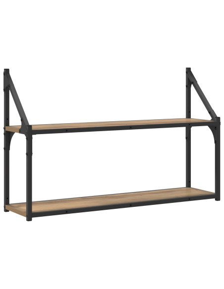 Scaffale da parete A parete Rovere artigianale 80 x 21 x 51 cm