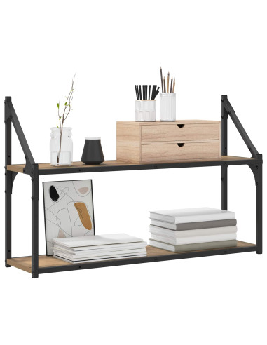 Scaffale da parete A parete Rovere artigianale 80 x 21 x 51 cm