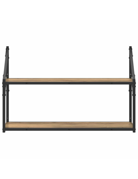 Scaffale da parete A parete Rovere artigianale 80 x 21 x 51 cm
