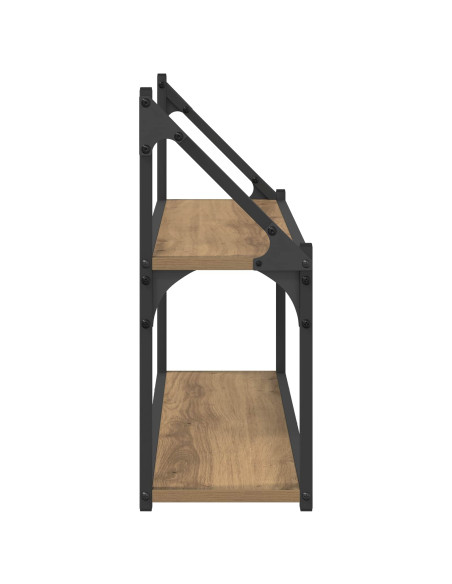 Scaffale da parete A parete Rovere artigianale 80 x 21 x 51 cm