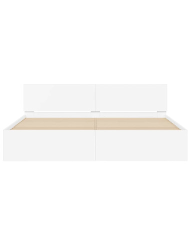 Struttura del letto Bianco 137 x 190 cm Legno multistrato