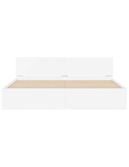 Struttura del letto Bianco 137 x 190 cm Legno multistrato