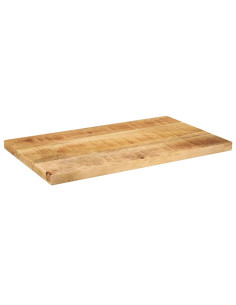 Piano per Tavolo 60x40x2,5 cm Rettangolare Legno Mango Grezzo
