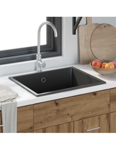 Lavello da cucina Nero 54 x 44 x 20 cm Granito