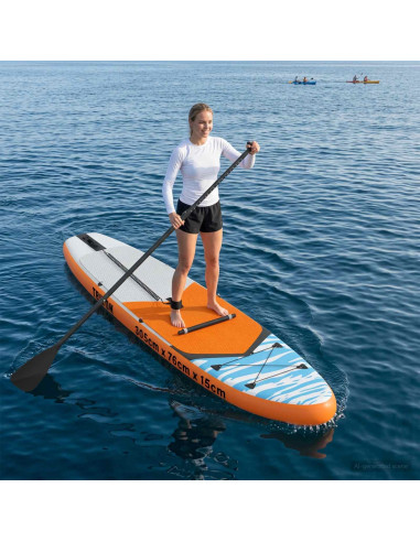 SUP Board con Seggiolino 2-in-1 TRITON 305 x 76 x 15 cm Blu per