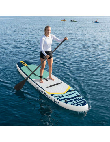 SUP Board con Seggiolino 2-in-1 APEX 305 x 76 x 15 cm Blu per
