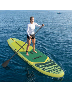 SUP Board con Seggiolino 2-in-1 POSEIDON 366 x 81 x 15 cm Verde
