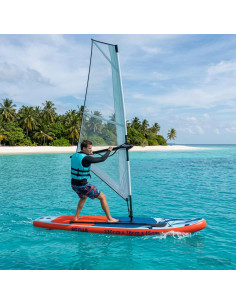 SUP gonfiabile con vela SCYLLA 330 x 76 x 15 cm Blu per