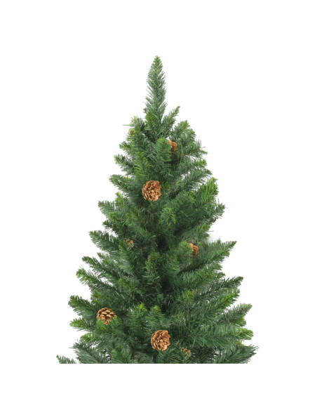 Albero di Natale Artificiale con Pigne Verde 180 cm