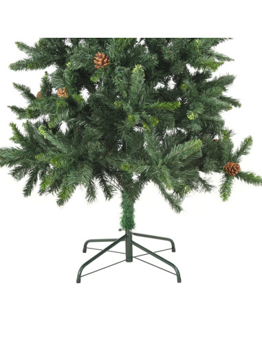 Albero di Natale Artificiale con Pigne Verde 180 cm