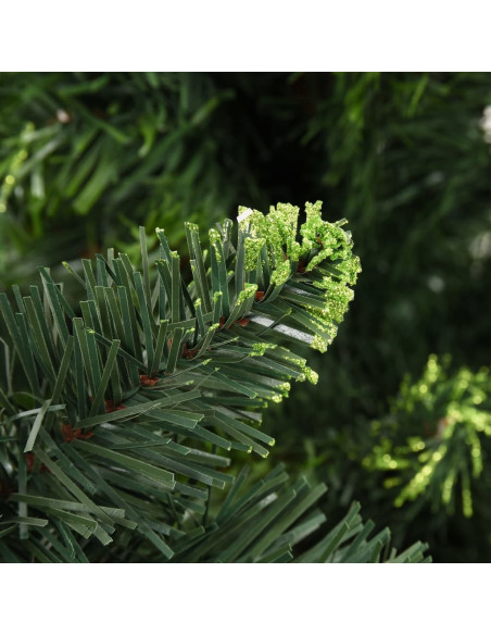 Albero di Natale Preilluminato con Pigne Verde 180 cm