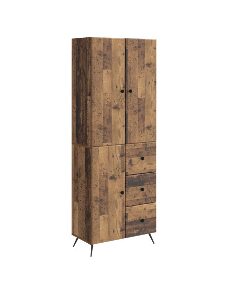 Set di armadi 2 pcs Legno antico Legno ingegnerizzato