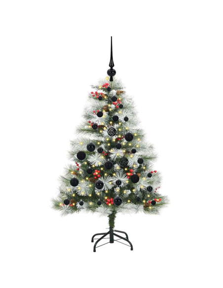 Albero di Natale artificiale Verde e bianco 120 cm