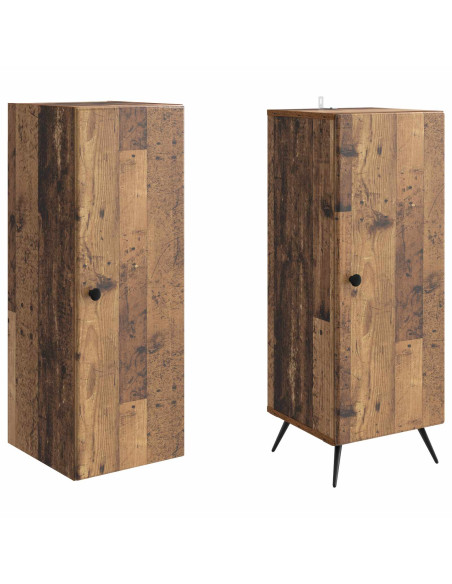 Set di armadi 2 pcs Legno antico Legno ingegnerizzato