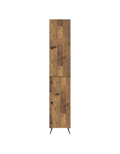 Set di armadi 2 pcs Legno antico Legno ingegnerizzato