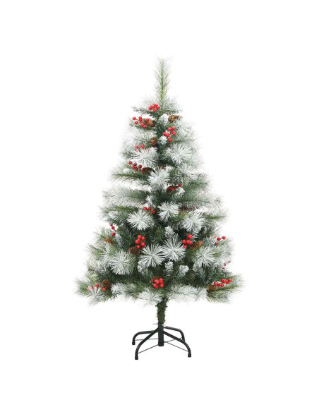 Albero di Natale artificiale Verde e bianco 120 cm