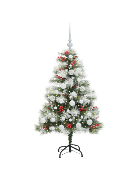 Albero di Natale artificiale Verde e bianco 120 cm