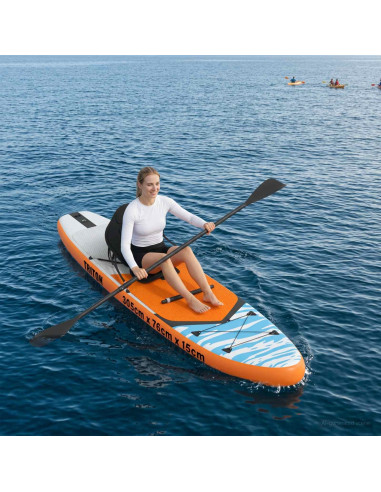 SUP Board con Seggiolino 2-in-1 TRITON 305 x 76 x 15 cm Blu per