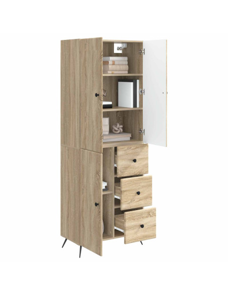 Set di armadi 2 pcs Rovere Sonoma Legno ingegnerizzato