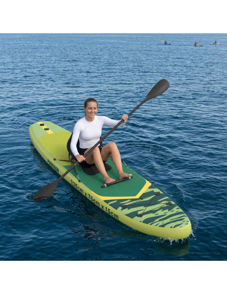 SUP Board con Seggiolino 2-in-1 POSEIDON 335 x 76 x 15 cm Verde