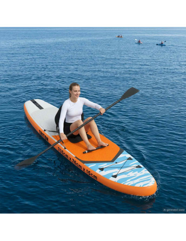 SUP Board con Seggiolino 2-in-1 TRITON 335 x 76 x 15 cm Blu per