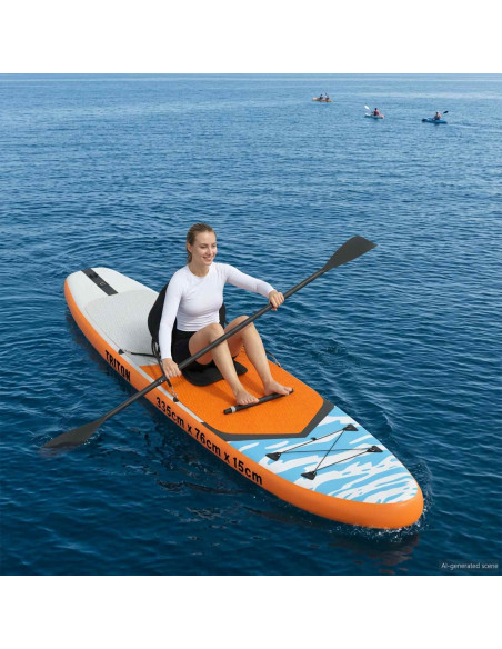 SUP Board con Seggiolino 2-in-1 TRITON 335 x 76 x 15 cm Blu per