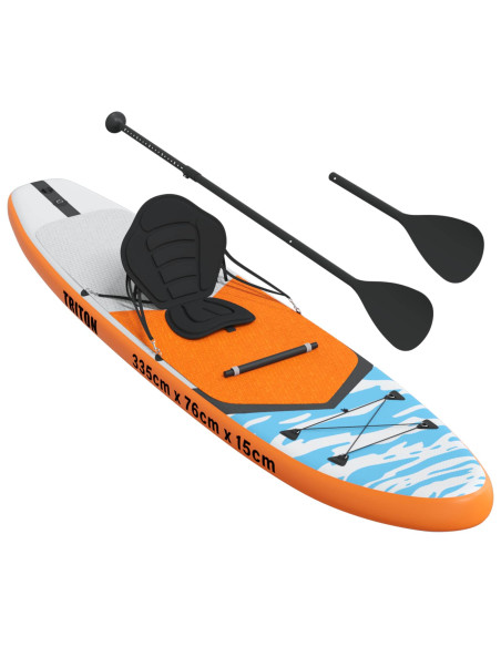 SUP Board con Seggiolino 2-in-1 TRITON 335 x 76 x 15 cm Blu per