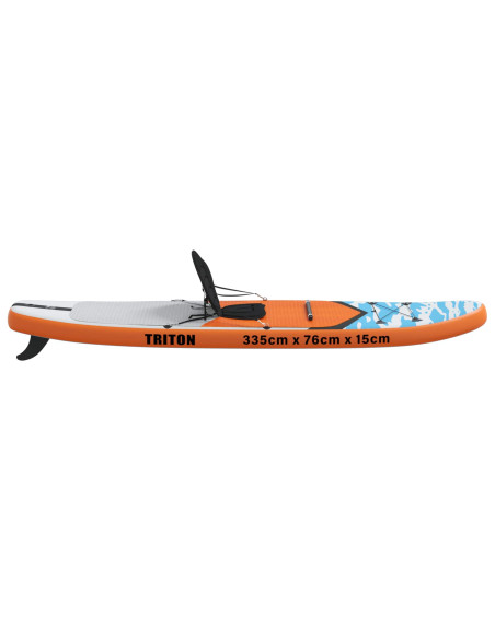 SUP Board con Seggiolino 2-in-1 TRITON 335 x 76 x 15 cm Blu per