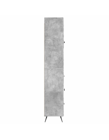 Set di armadi 2 pcs Grigio Cemento Legno ingegnerizzato