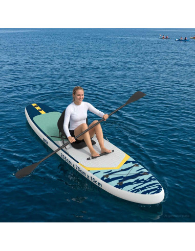 SUP Board con Seggiolino 2-in-1 APEX 335 x 76 x 15 cm Blu per