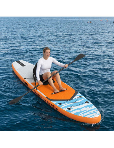 SUP Board con Seggiolino 2-in-1 TRITON 366 x 81 x 15 cm Blu per