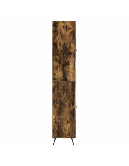 Set di armadi 2 pcs Rovere Fumo Legno ingegnerizzato