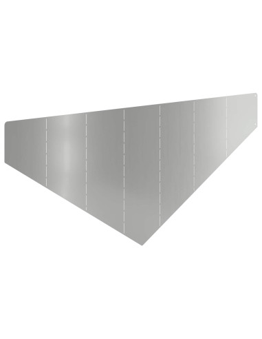 Bordura per Prato 100 x 45 cm Acciaio Argento
