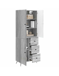 Set di armadi 2 pcs Sonoma grigio Legno ingegnerizzato 2