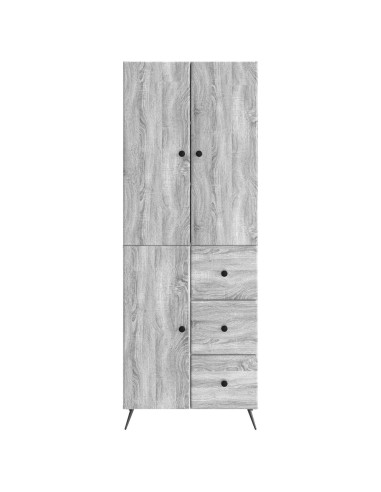 Set di armadi 2 pcs Sonoma grigio Legno ingegnerizzato
