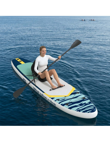 SUP Board con Seggiolino 2-in-1 APEX 366 x 81 x 15 cm Blu per