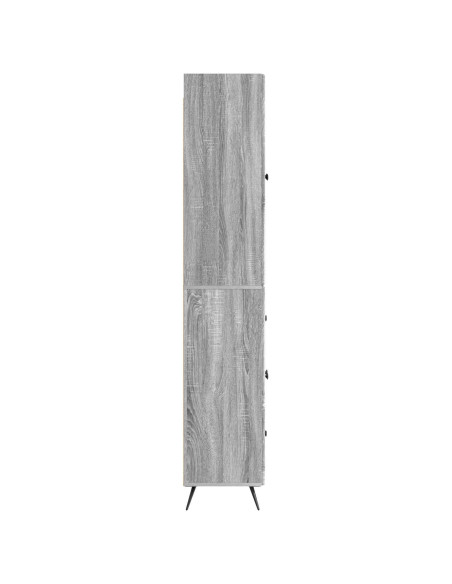 Set di armadi 2 pcs Sonoma grigio Legno ingegnerizzato
