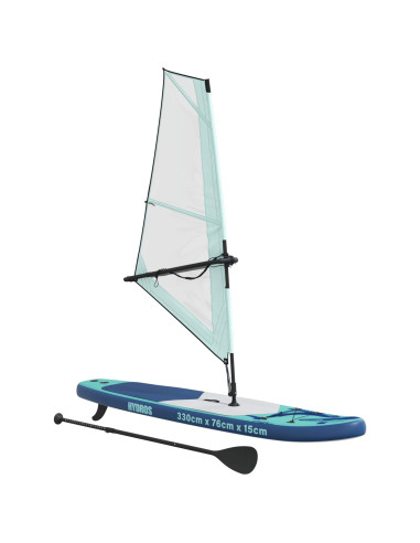 SUP gonfiabile con vela HYDROS 330 x 76 x 15 cm Turchese per