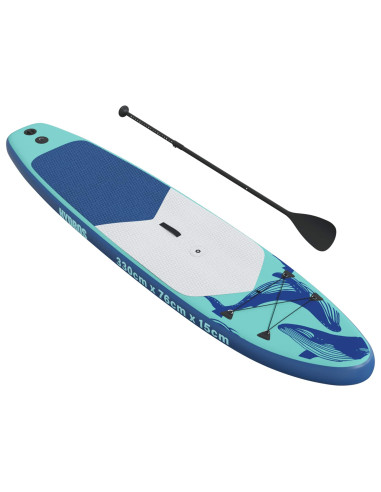 SUP gonfiabile con vela HYDROS 330 x 76 x 15 cm Turchese per