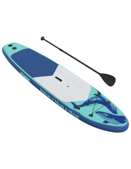 SUP gonfiabile con vela HYDROS 330 x 76 x 15 cm Turchese per