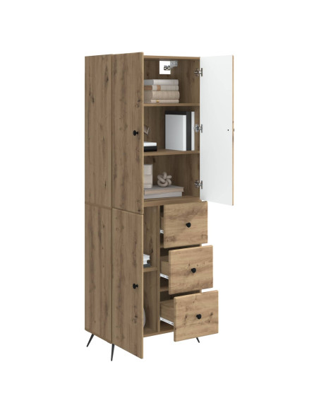 Set di armadi 2 pcs Rovere Artigianale Legno ingegnerizzato