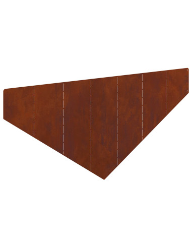 Bordura per Prato 100 x 45 cm Acciaio Ruggine