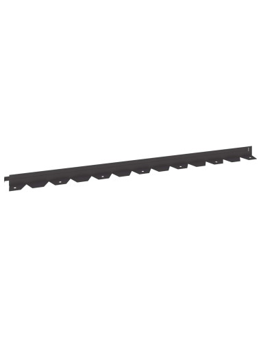 Bordura per Prato 20 pcs 102 x 4 x 4 cm Acciaio Nero