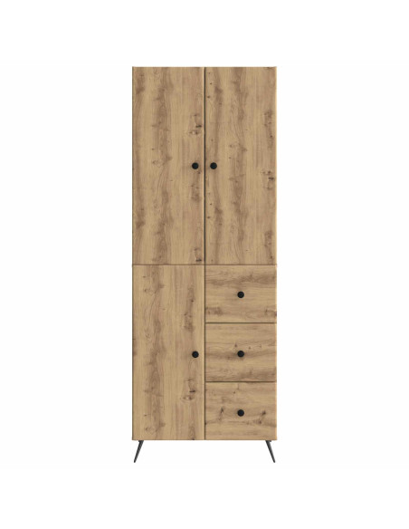 Set di armadi 2 pcs Rovere Artigianale Legno ingegnerizzato