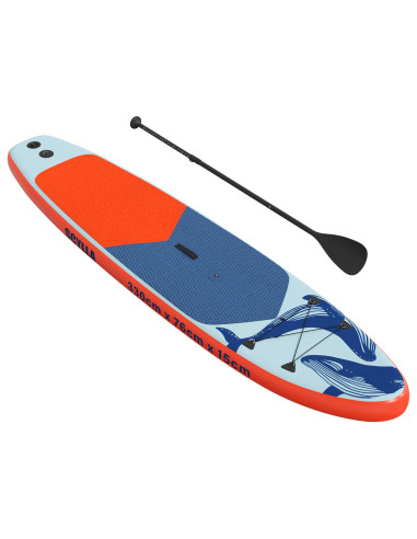 SUP gonfiabile con vela SCYLLA 330 x 76 x 15 cm Blu per