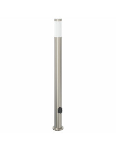 Lampada a paletto con presa elettrica 110 cm Acciaio Inox IP44 2