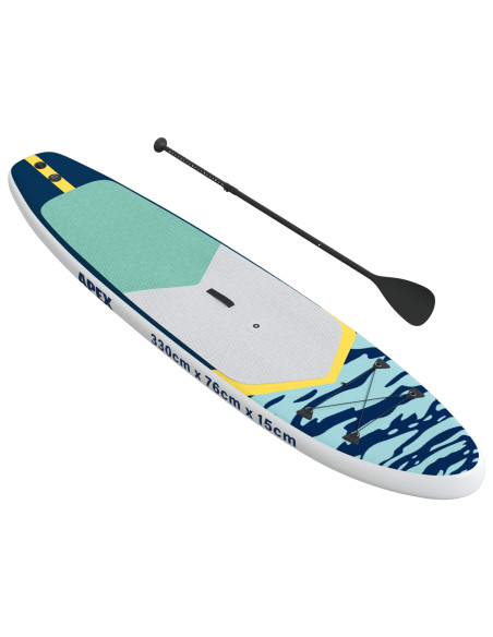 SUP gonfiabile con vela APEX 330 x 76 x 15 cm Blu per