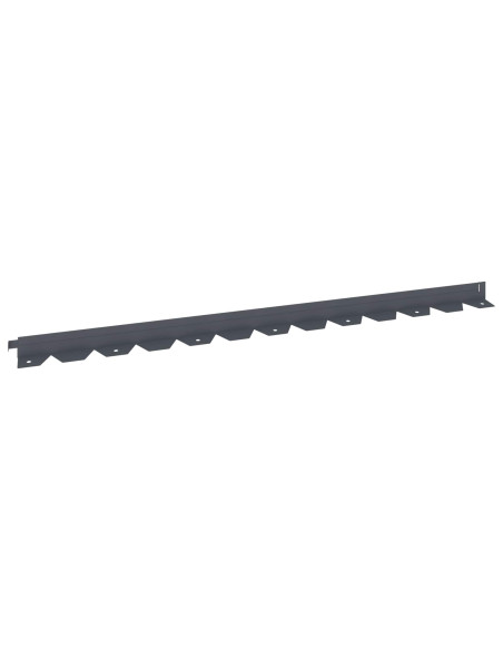Bordura per Prato 50 pcs 102 x 4 x 4 cm Acciaio Antracite