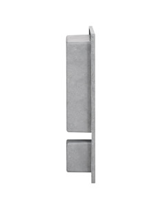 Nicchia da Doccia con 2 Scomparti Grigio Opaco 41x51x10 cm 2